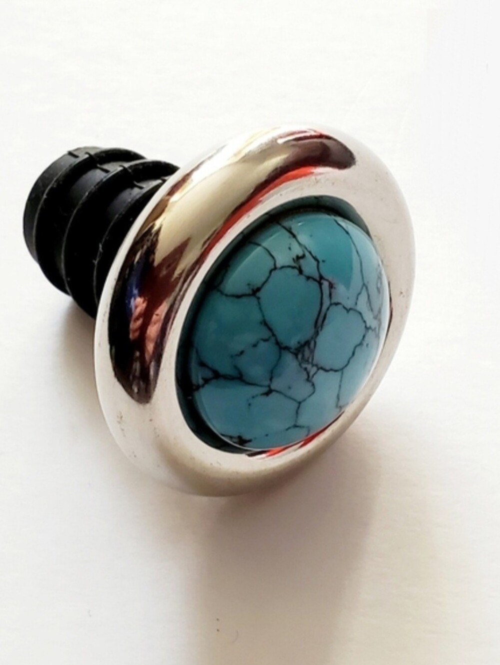 Turquoise Marble Design Bottle Stopper